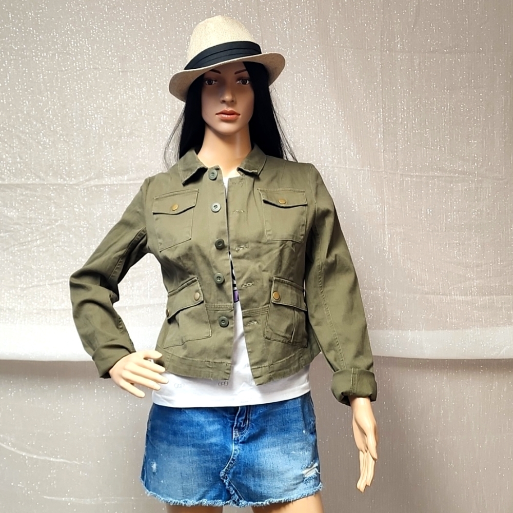 Xhiliration Military Jacket Sz Small